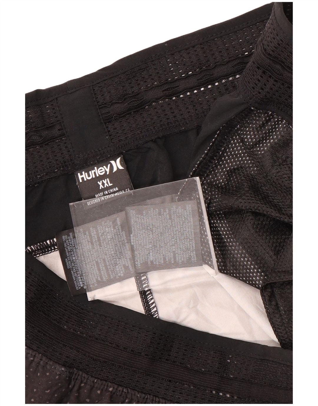 Shorts de natação Hurley masculino Phantom 2XL poliéster manchado preto