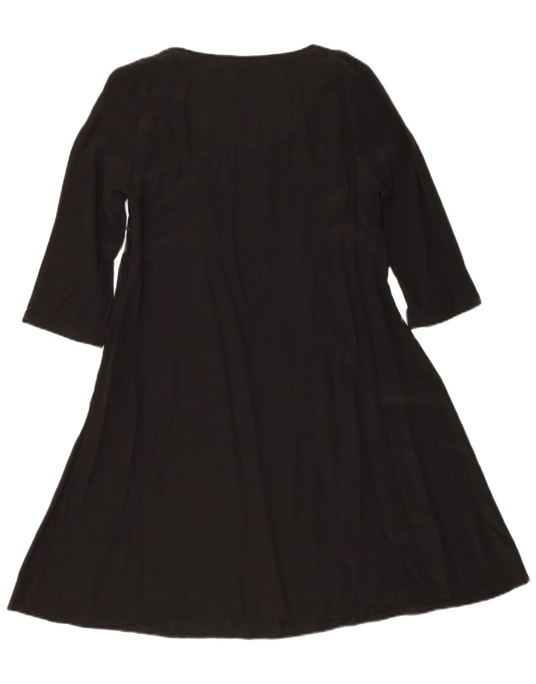 Vestido feminino Kookai manga comprida evasê UK 12 médio preto