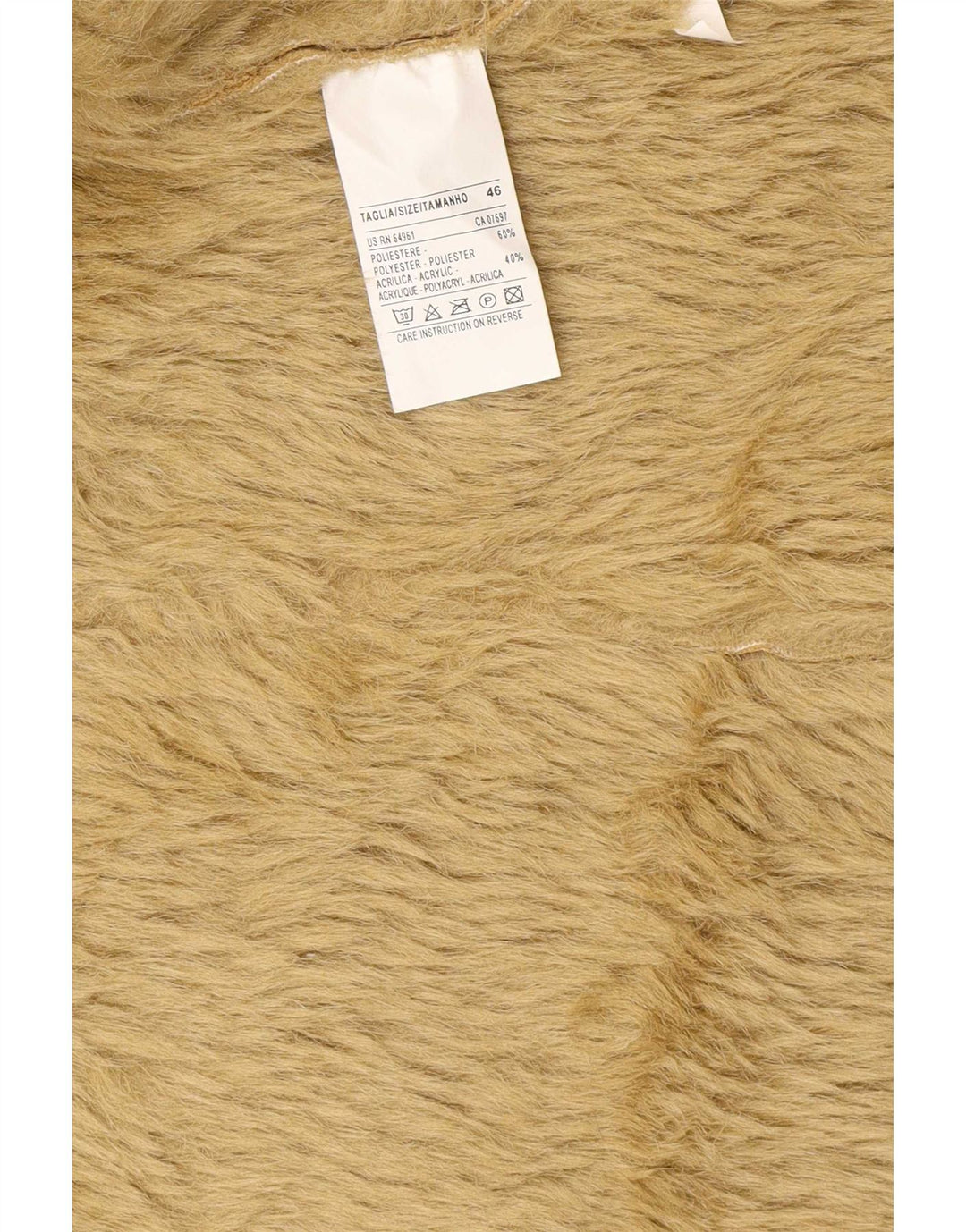Jaqueta Sherpa feminina Benetton IT 46 grande poliéster verde