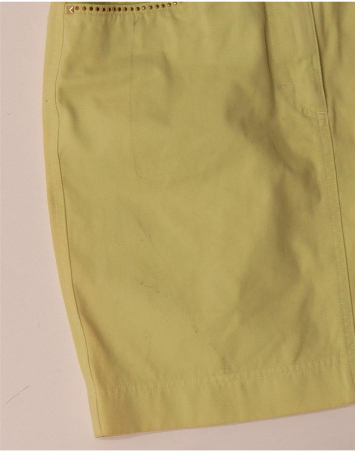 Minissaia feminina Laurel EU 38 médio W28 algodão amarelo