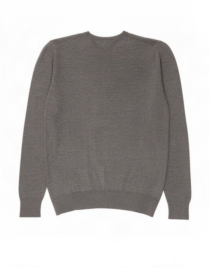 Suéter masculino Zara com decote em V XL cinza