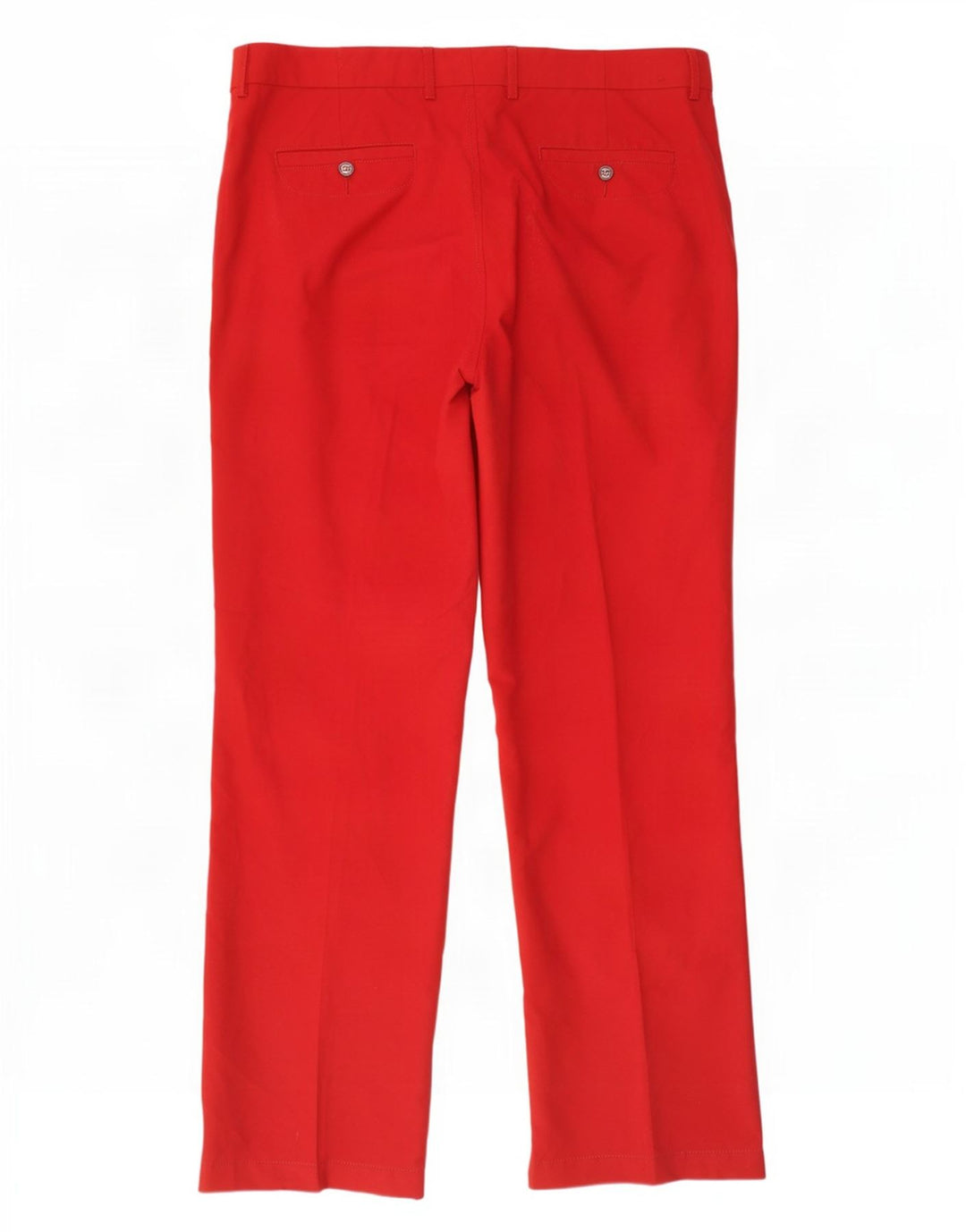 Calça masculina de terno reto Kartel W38 L33 poliéster vermelho