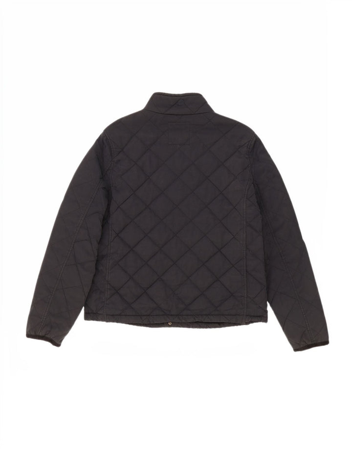 Jaqueta acolchoada masculina Fat Face UK 42 XL algodão azul marinho