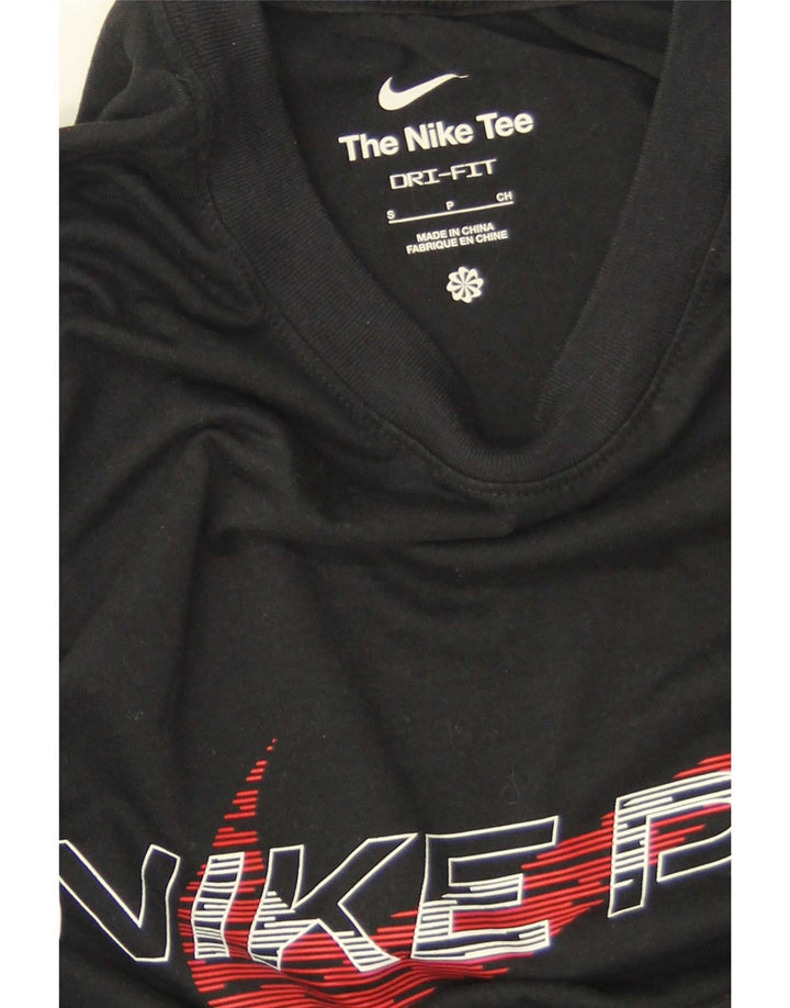 Camiseta Nike Masculina Dri Fit Graphic Top Pequeno Preto