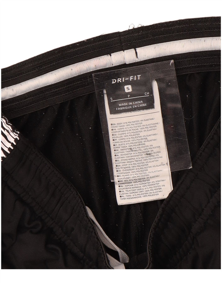 Calça de treino masculina NIKE Dri Fit Graphic pequena preta colorida