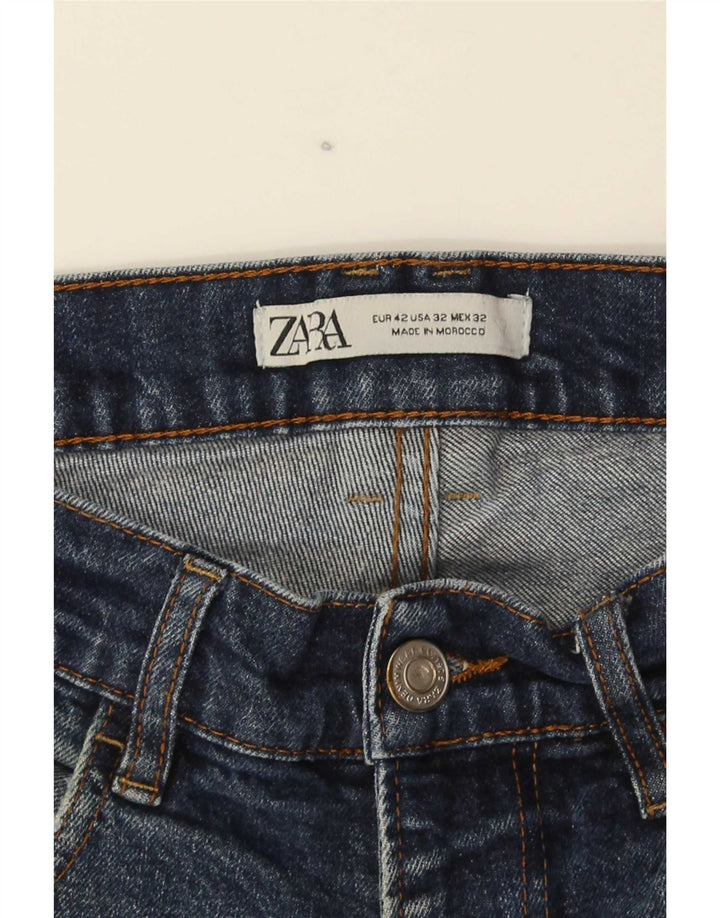 Zara Mens Jeans Slim EU42 Grande W32 L28 Azul Marinho
