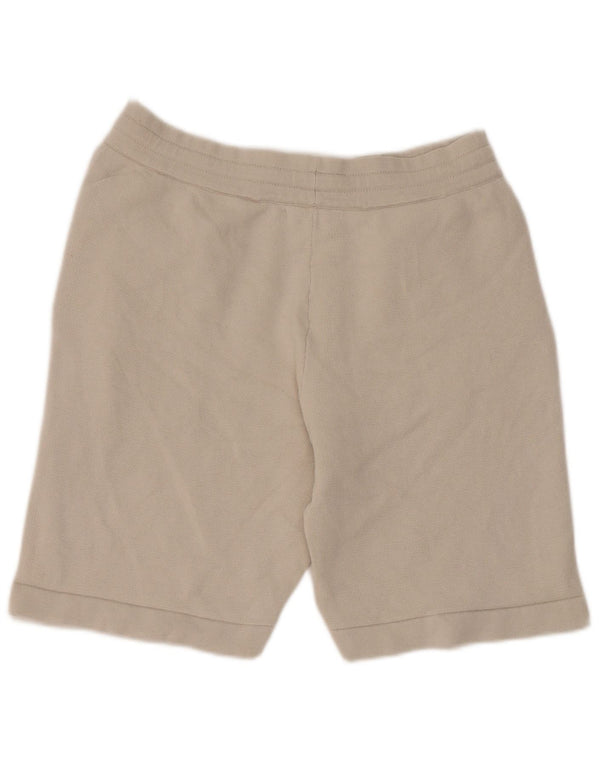 Zara Mens Sport Shorts Médio Bege Algodão