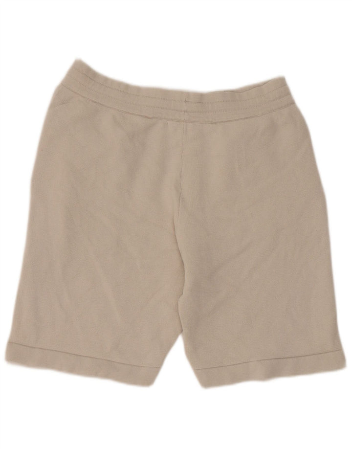 Zara Mens Sport Shorts Médio Bege Algodão