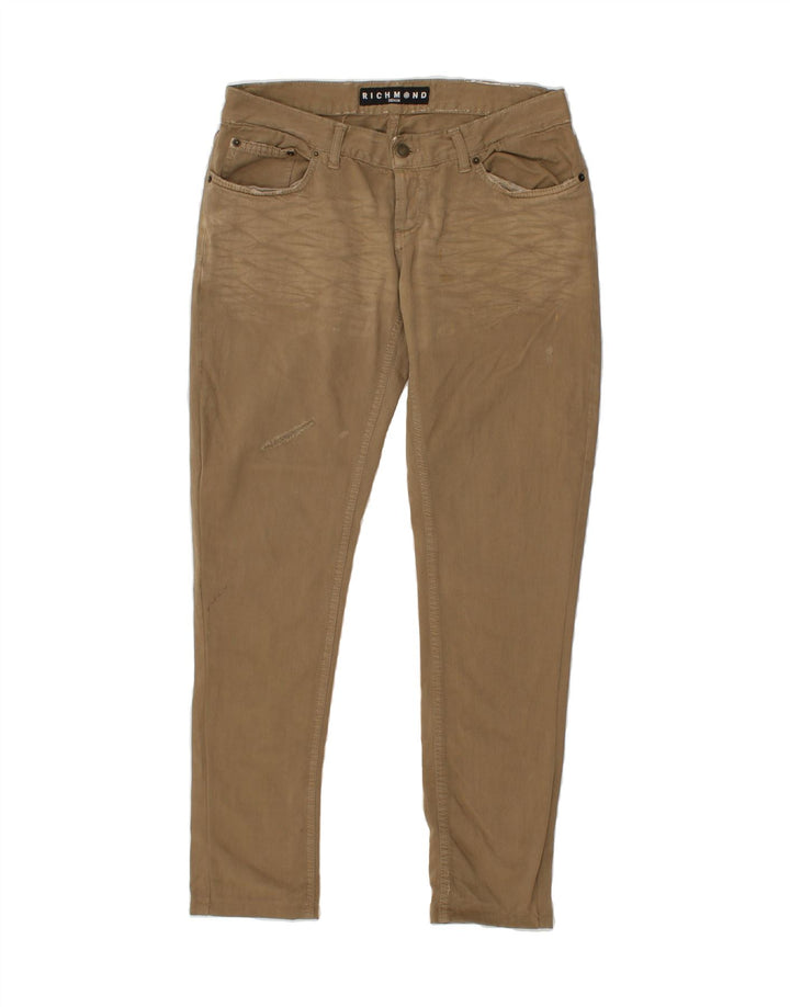 RICHMOND Womens Skinny Jeans W31 L31  Brown Cotton Vintage Richmond and Second-Hand Richmond from Messina Hembry 