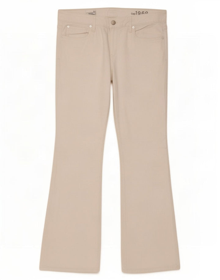 Gap feminino sexy bootcut jeans W31 L32 algodão branco