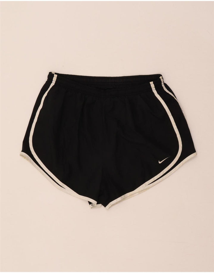 Nike Womens Dri Fit Sport Shorts UK 14 Médio Preto Poliéster