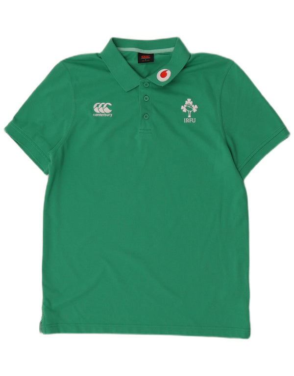 Camisa polo masculina IRFU Canterbury poliéster verde grande