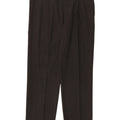 Calça masculina Marks & Spencer sob medida com pregas W36 L31 poliéster cinza