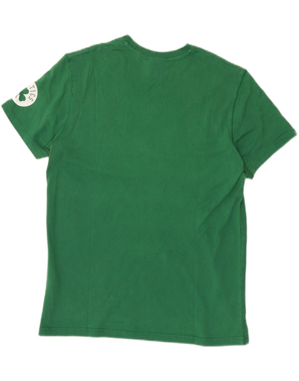 Adidas Mens Boston Celtics Graphic T-Shirt Top XL Verde Algodão