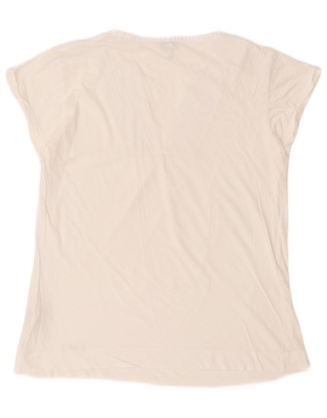 Blusa feminina Armani Jeans UK 16 grande algodão branco