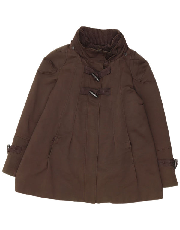 Jaqueta Duffle Feminina Zara UK 18 XL Marrom