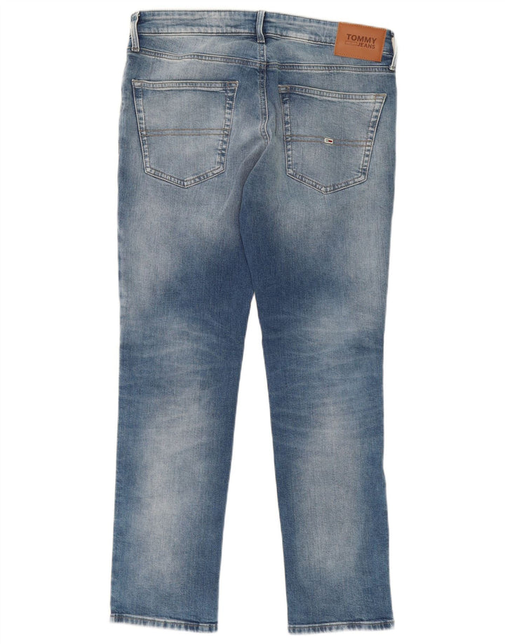 TOMMY HILFIGER Masculino Scanton Slim Jeans W34 L30 Azul Algodão
