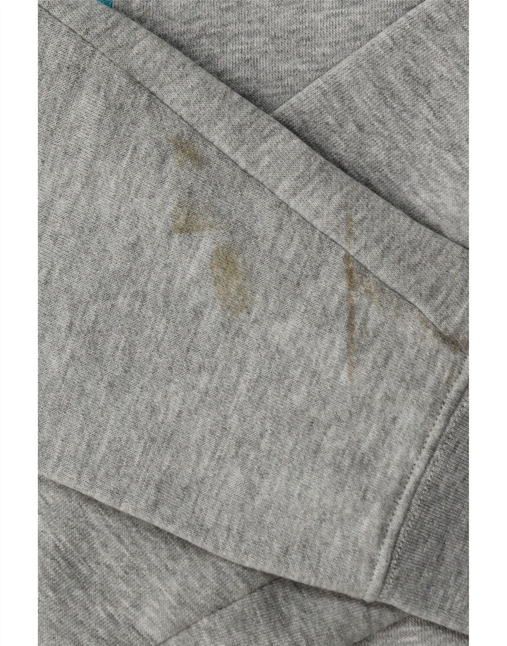 Suéter masculino com capuz e zíper UMBRO algodão cinza médio