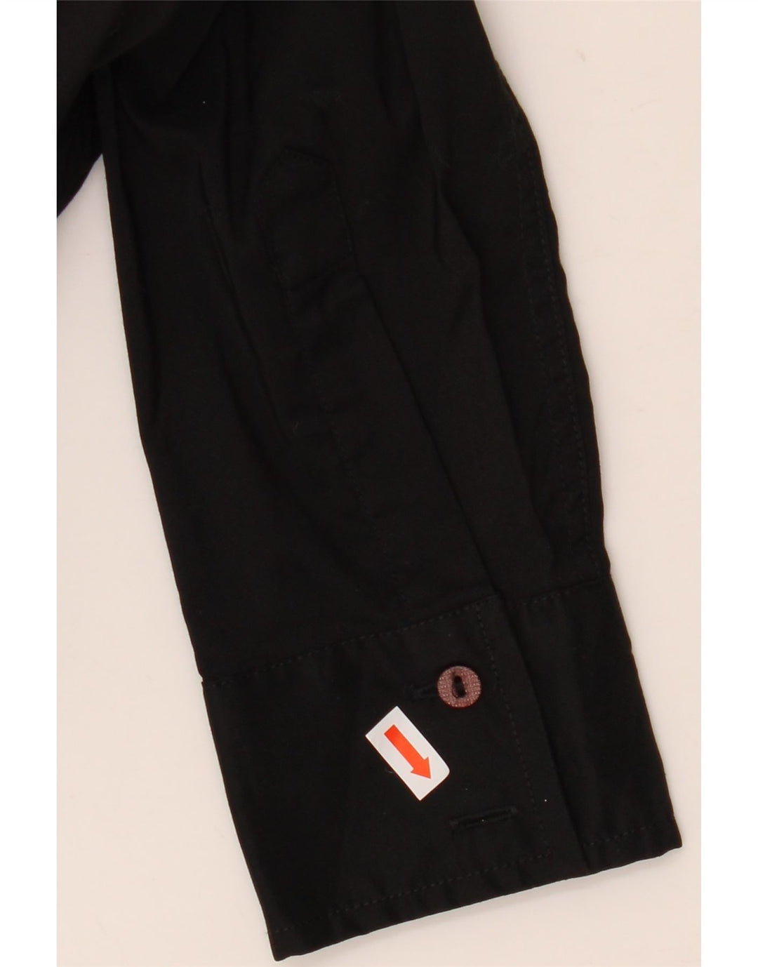 Macacão feminino Trussardi de manga comprida UK 12 algodão preto médio