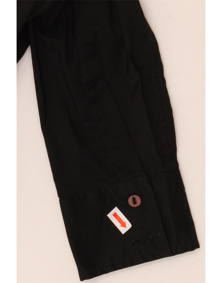 Macacão feminino Trussardi de manga comprida UK 12 algodão preto médio