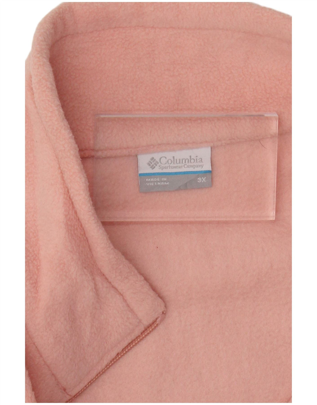 Jaqueta de lã superdimensionada feminina COLUMBIA UK 22 3XL poliéster rosa