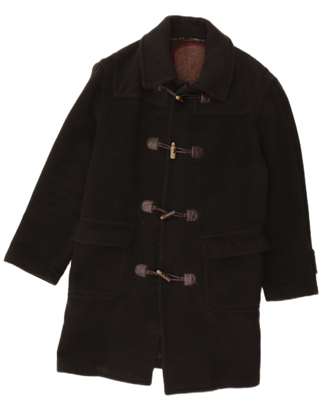 Casaco Duffle Masculino Rodrigo UK 44 2XL Lã Preta