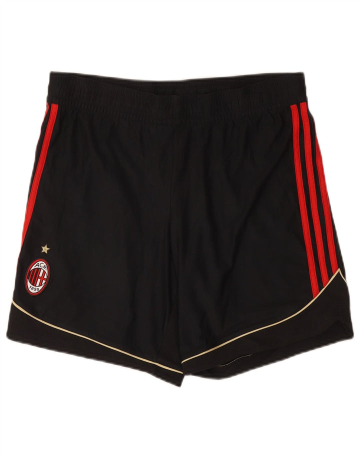 Adidas Mens AC Milan Sport Shorts Médio Preto Poliéster
