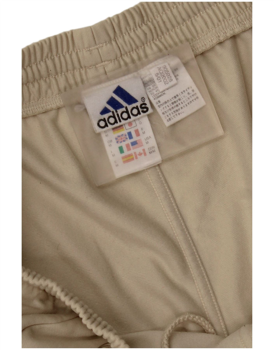 Calça Adidas Mens Treino Médio Bege Poliéster