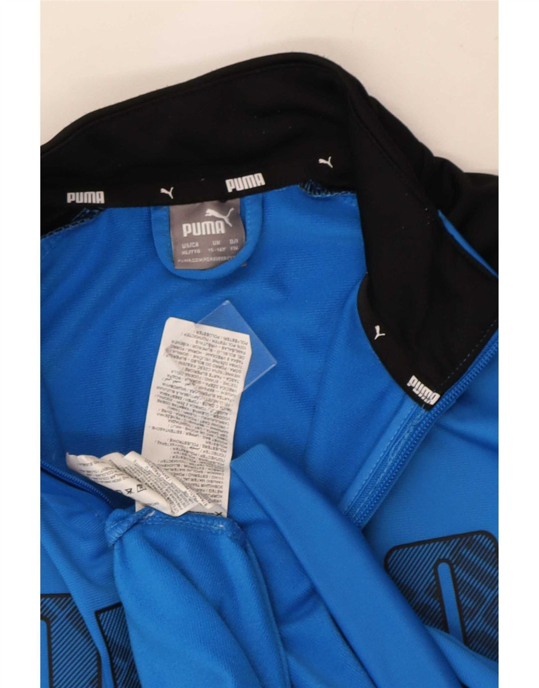 Jaqueta Puma Boys Graphic Tracksuit Top 15-16 Anos Azul Colorblock