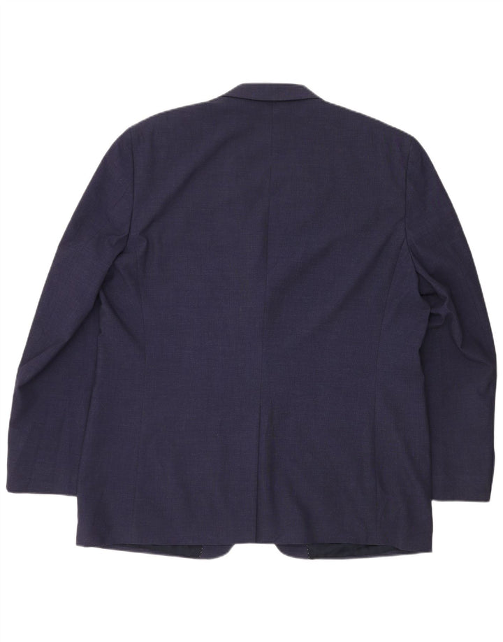Jaqueta blazer masculina com 2 botões CHAPS UK 46 3XL azul marinho poliéster