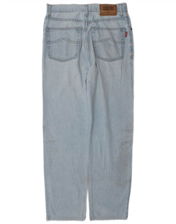 Casucci Calça Jeans Reta Masculina W34 L30 Azul Algodão