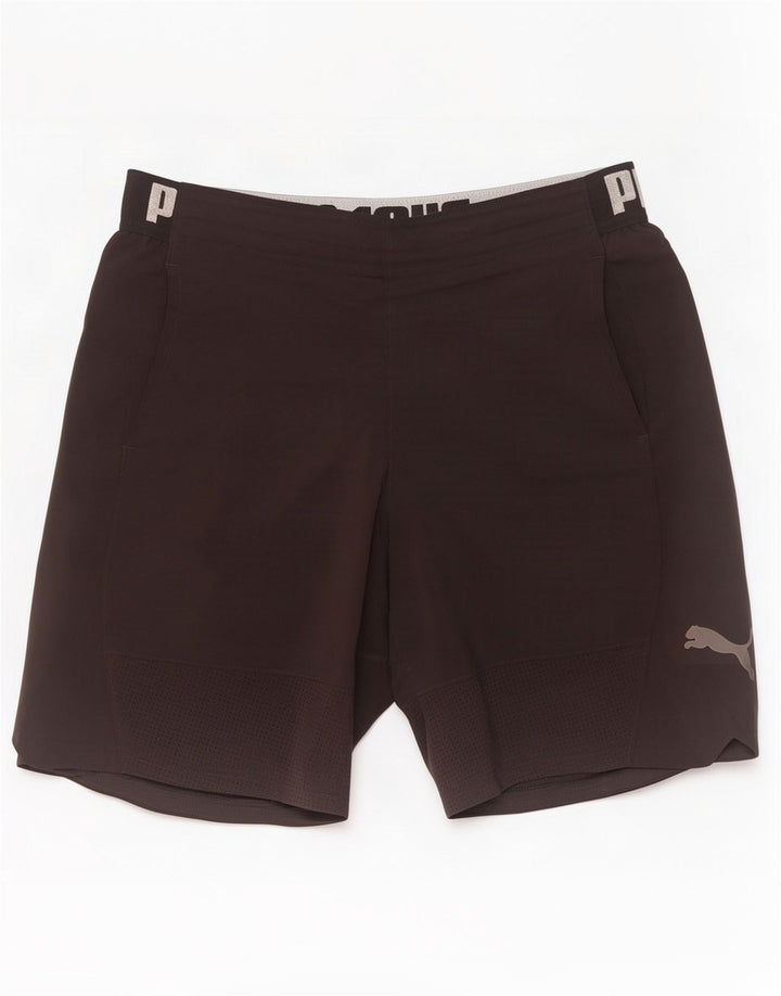 Puma Mens Graphic Sport Shorts Grande Poliéster Preto