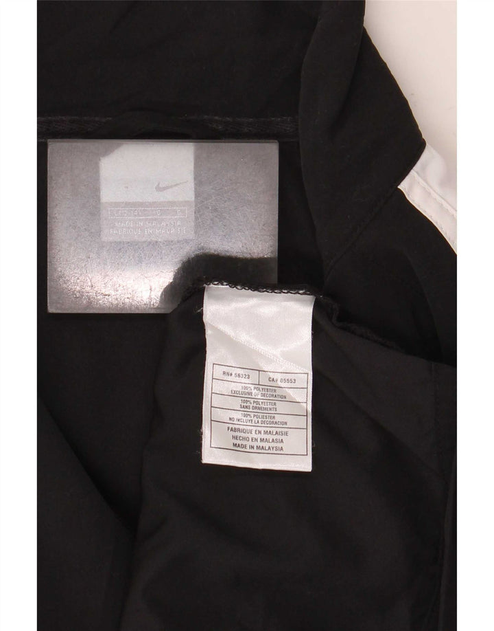 Jaqueta feminina de treino Nike US 12/14 grande preto colorblock poliéster