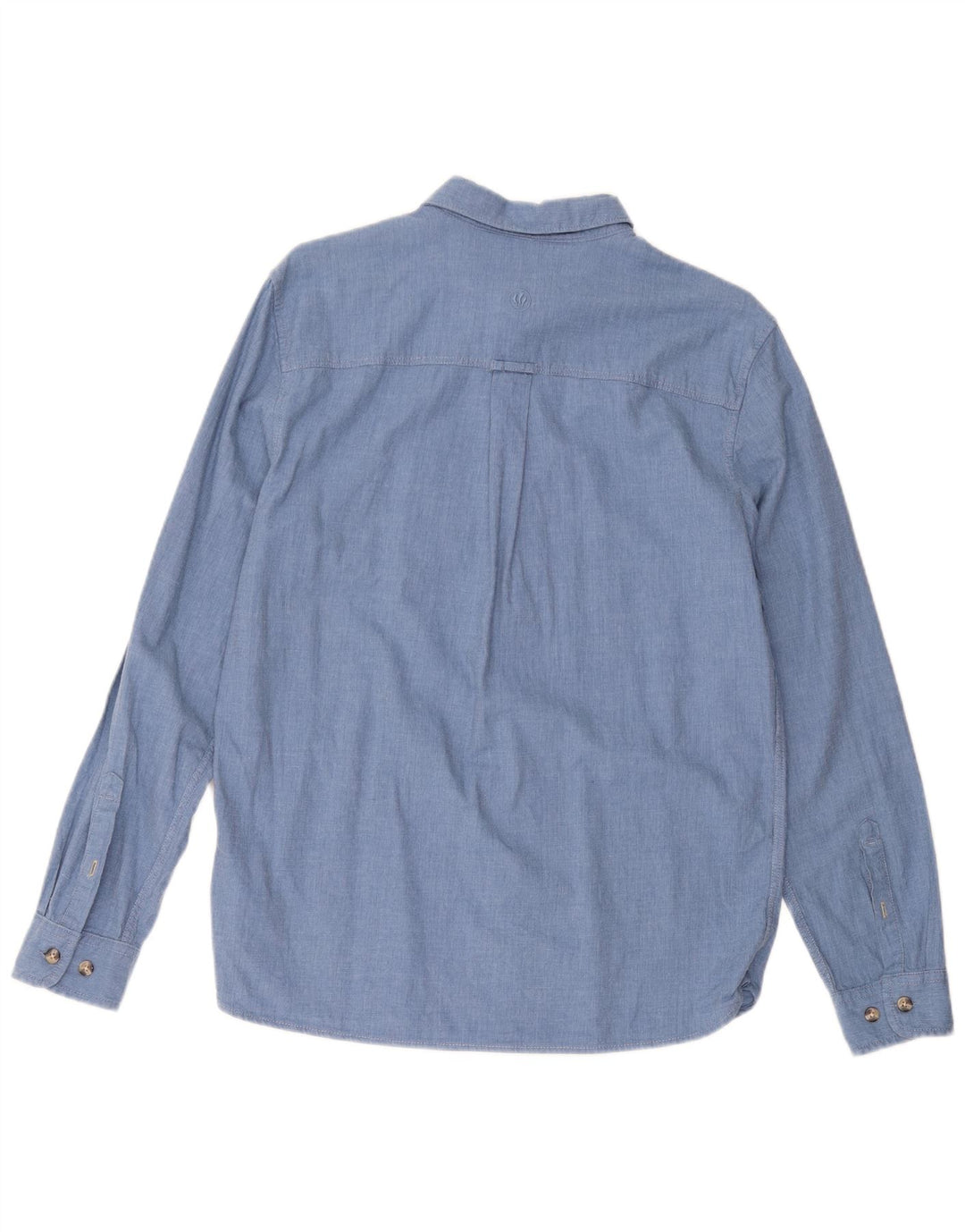 Camisa masculina regular FAT FACE de algodão azul pequeno