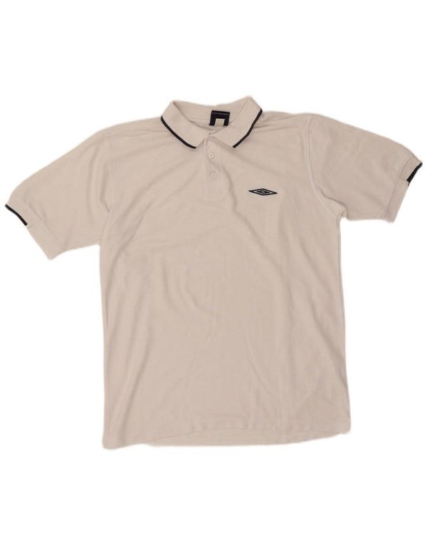 Camisa Polo Masculina Umbro Média Branca Poliéster