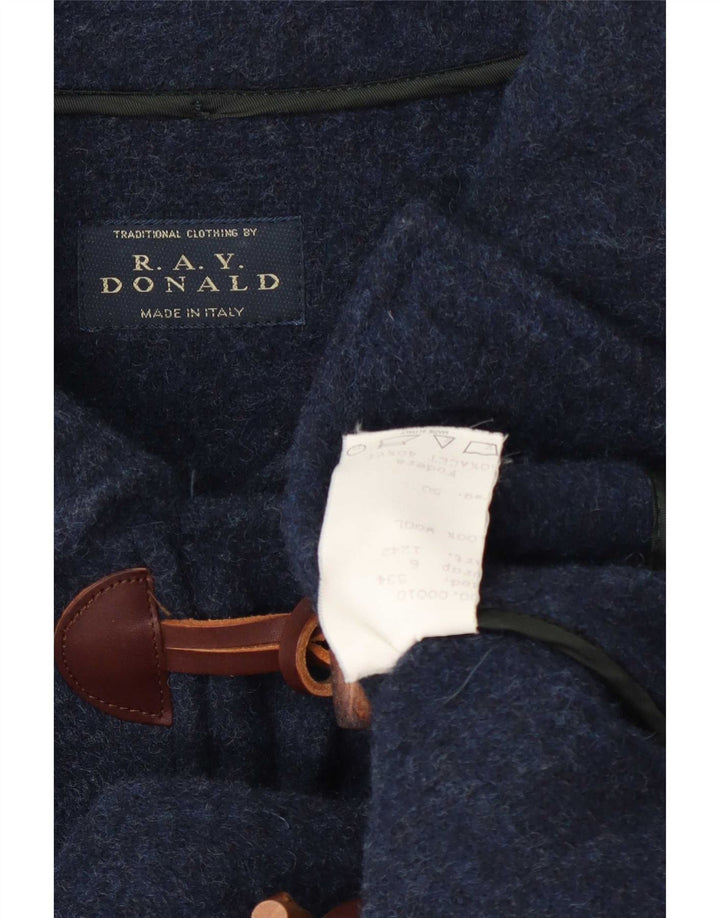 Casaco masculino vintage IT 50 grande lã azul marinho