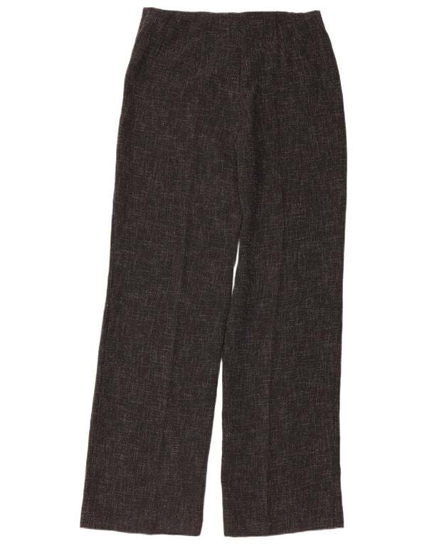 Calça feminina reta casual Marks & Spencer Reino Unido 12 médio W32 L33 cinza
