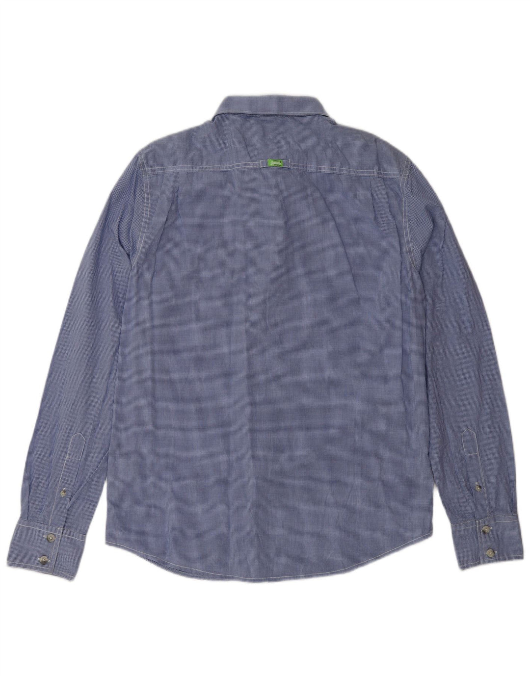 Camisa masculina SUPERDRY XL azul algodão guingão