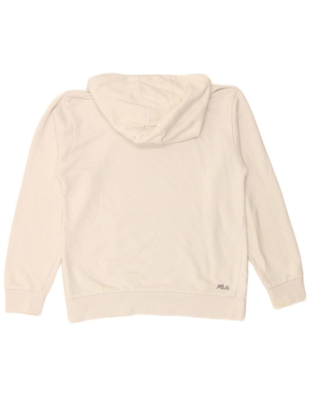 Pulôver com capuz gráfico FILA Boys 15-16 anos algodão branco