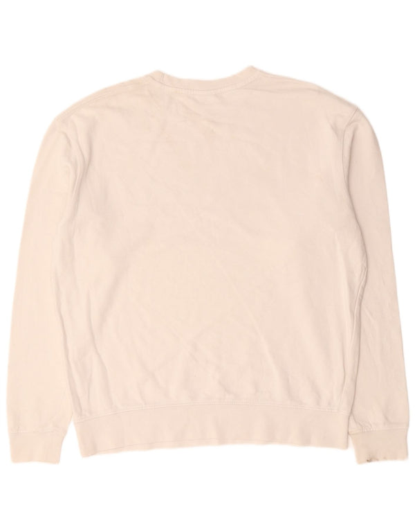 Zara moletom masculino jumper grande branco colorblock algodão