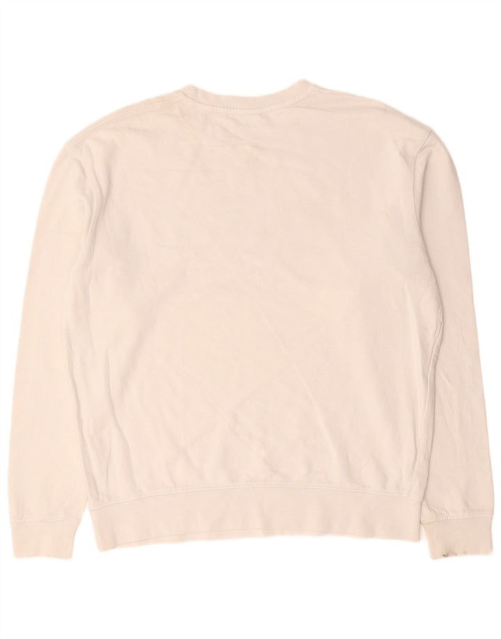Zara moletom masculino jumper grande branco colorblock algodão
