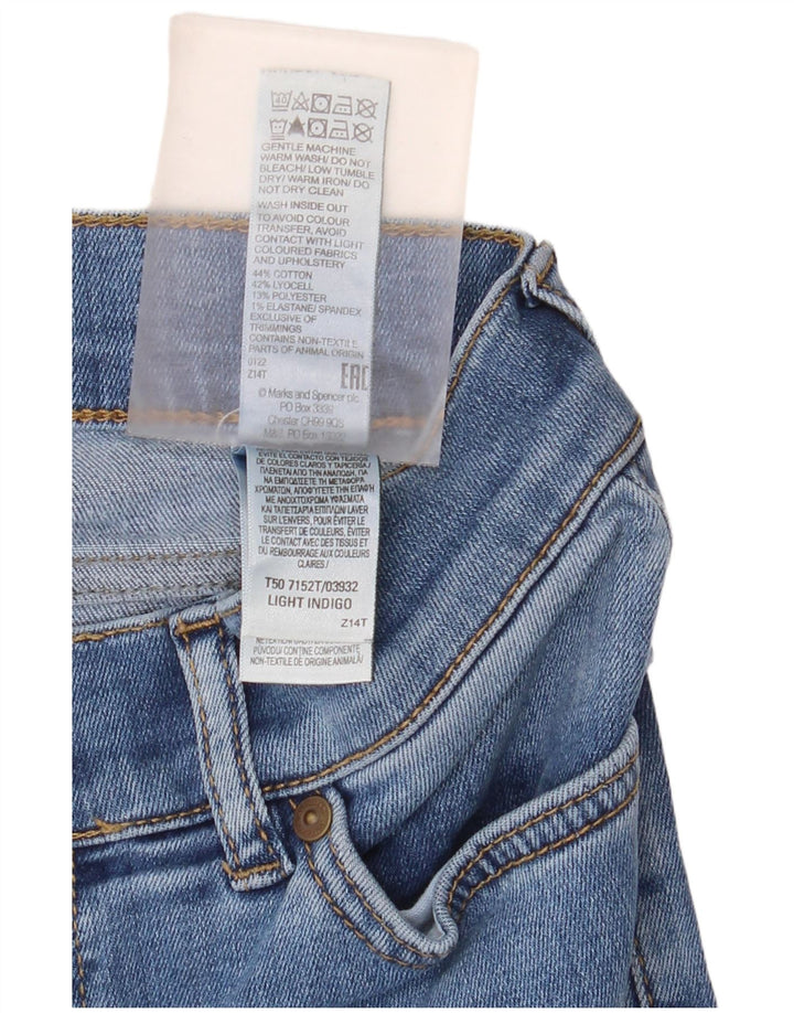 Jeans Marks & Spencer Feminino Autograph Flared Reino Unido 10 Pequeno W26 L30 Azul