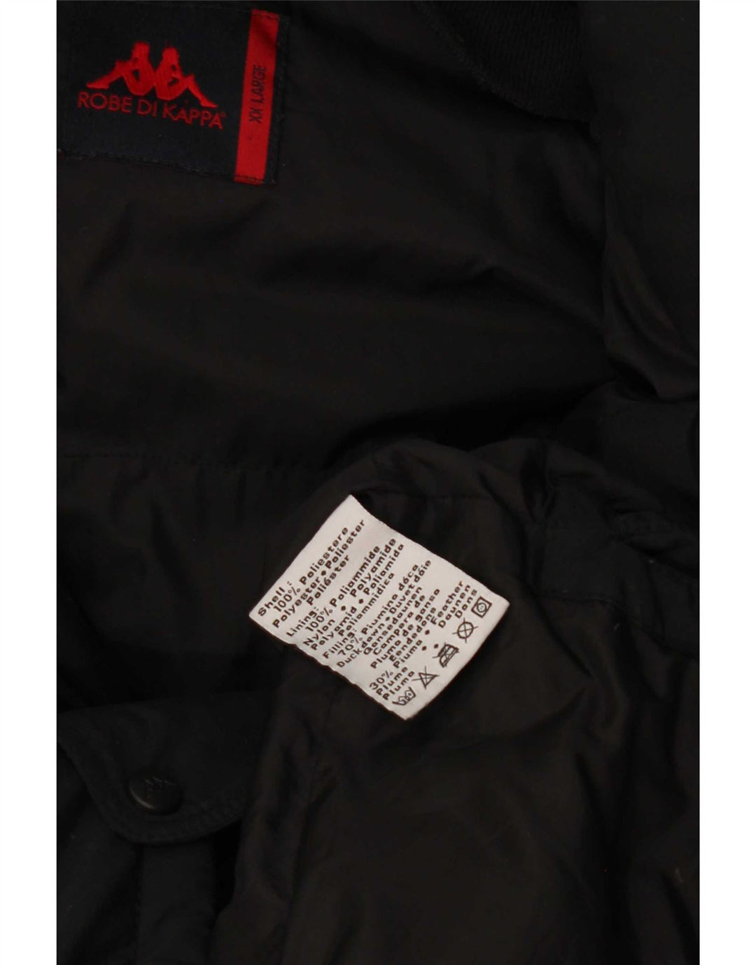 Casaco acolchoado masculino Kappa UK 44 2XL poliéster preto