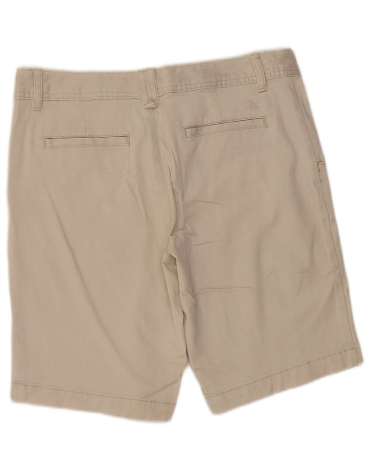 EDDIE BAUER Shorts Chino feminino US 6 médio W30 algodão cinza