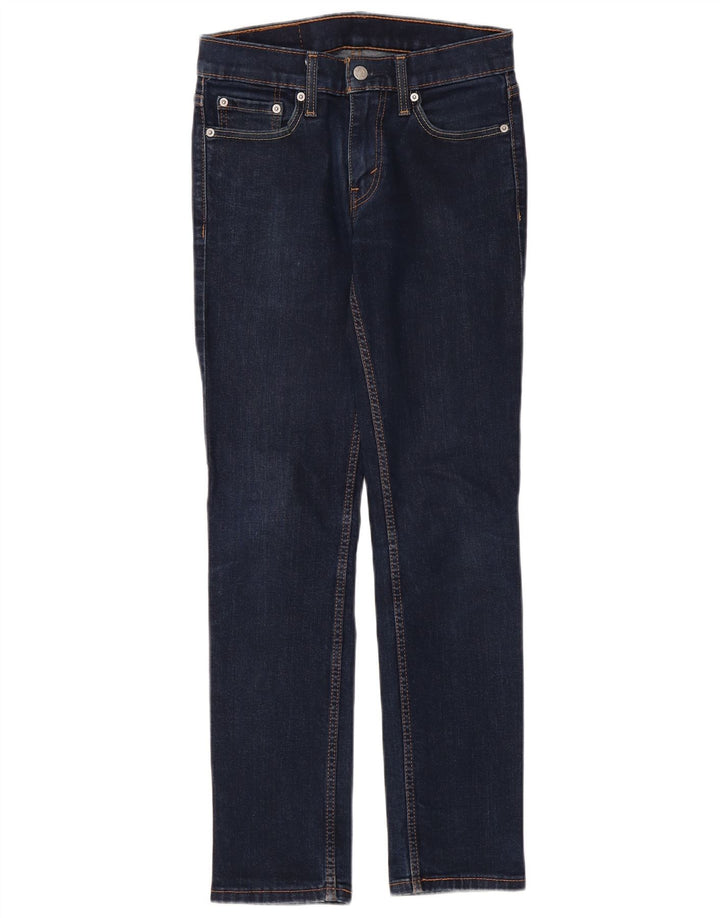 Calça jeans feminina Levi's 511 Slim W28 L32 azul marinho algodão