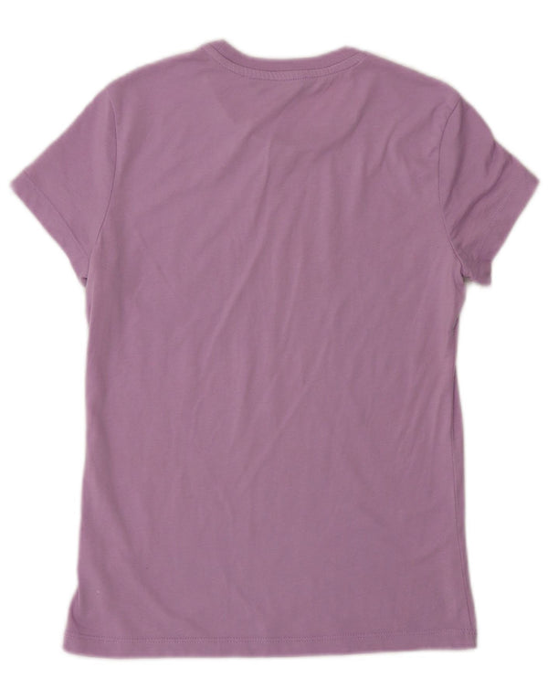 Camiseta feminina Trussardi com estampa gráfica UK 12 poliéster roxo médio