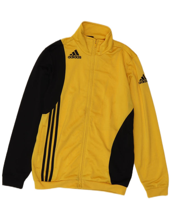 Adidas Meninos Graphic Tracksuit Top Jacket 13-14 Anos Amarelo Colorblock