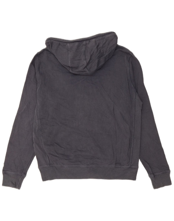 Suéter masculino PEPE Jeans com capuz e zíper regular gráfico grande azul marinho