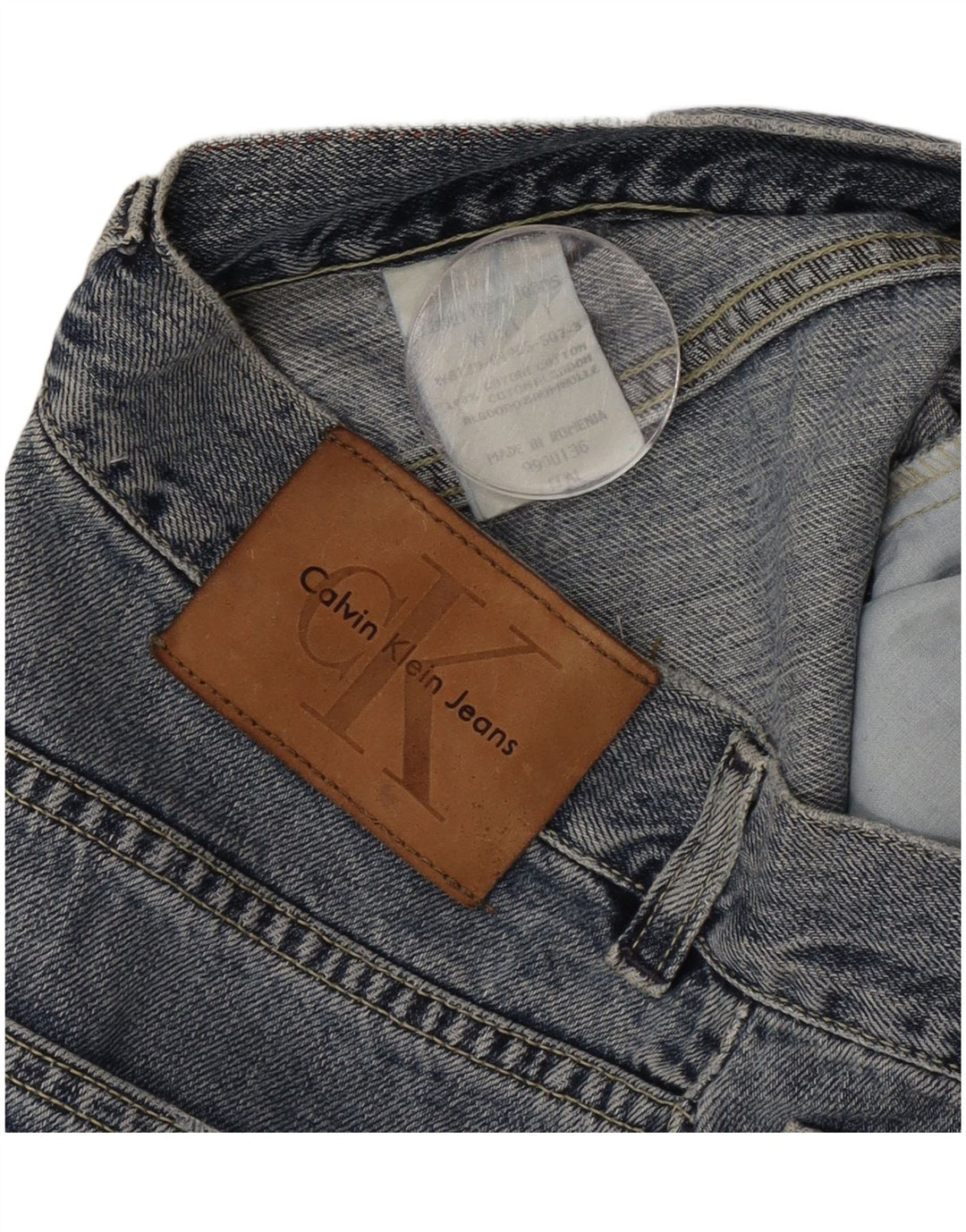Calça jeans feminina Calvin Klein Bootcut W31 L30 azul algodão