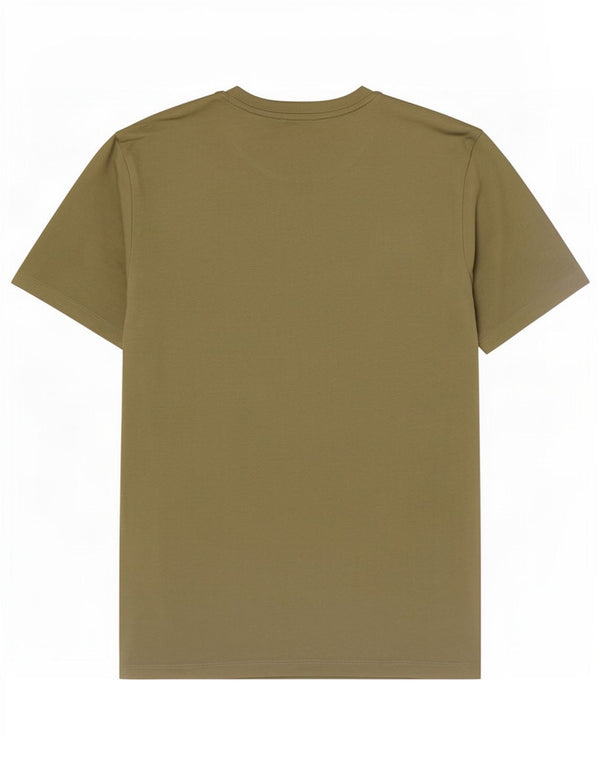 Zara Camiseta masculina Top Médio Caqui
